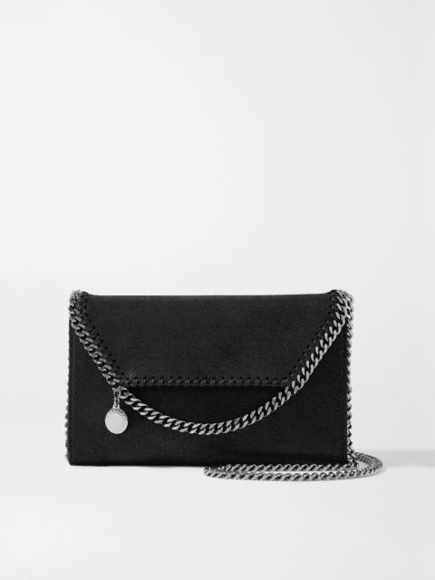 Stella McCartney The Falabella Mini Vegetarian Textured-leather Shoulder Bag