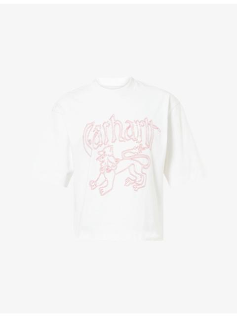 Carhartt Stitched-Logo Cotton T-Shirt