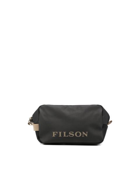 FILSON logo-print wash bag