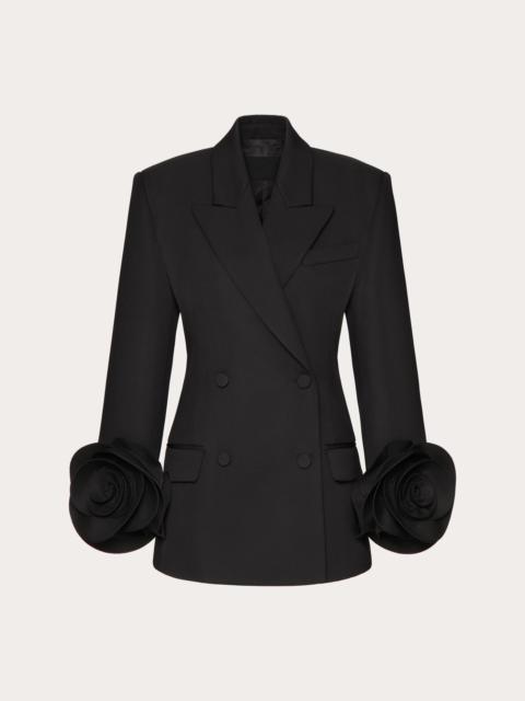 Valentino Valentino 3D roses wool blazer | danielloboutique