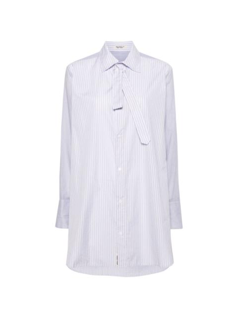 halo-stripe cotton shirt