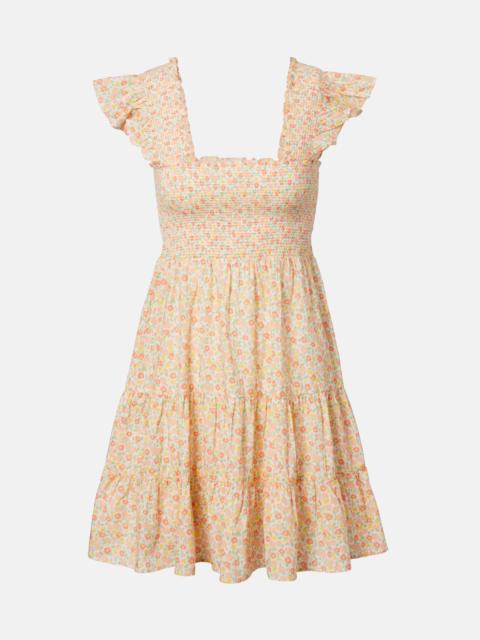 RIXO Sideny floral cotton minidress