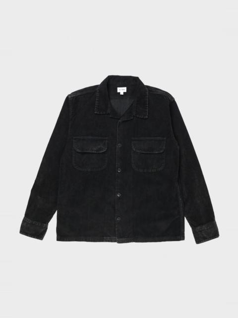 RE/DONE 50s Corduroy Straight Bottom Shirt - Charcoal and Ash