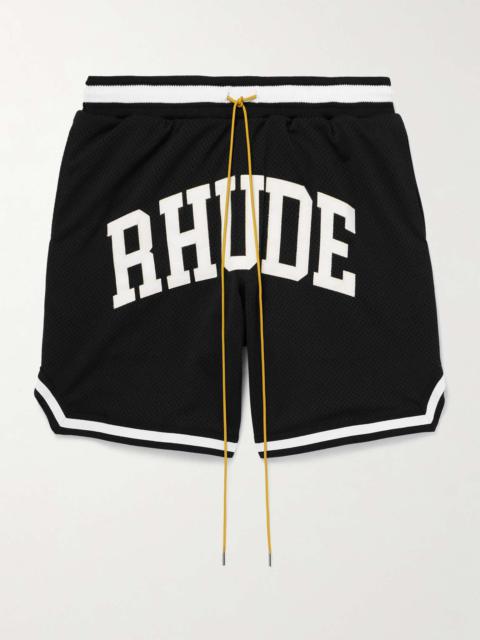 Rhude Logo-Appliquéd Mesh Drawstring Shorts
