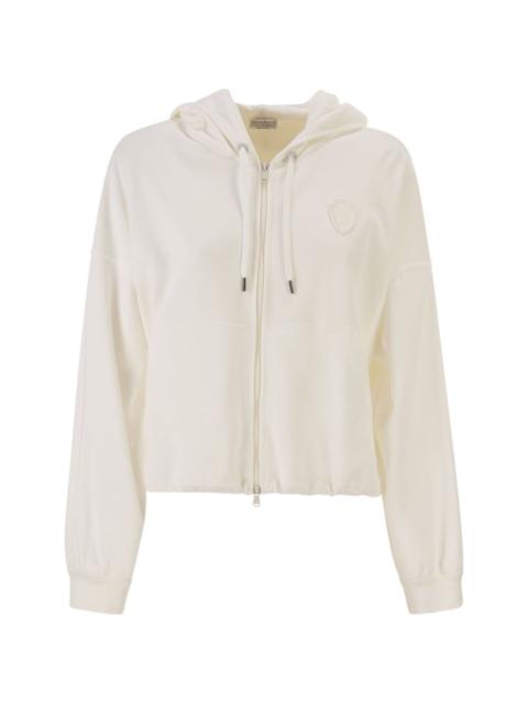 Brunello Cucinelli cotton jersey zip-up hoodie