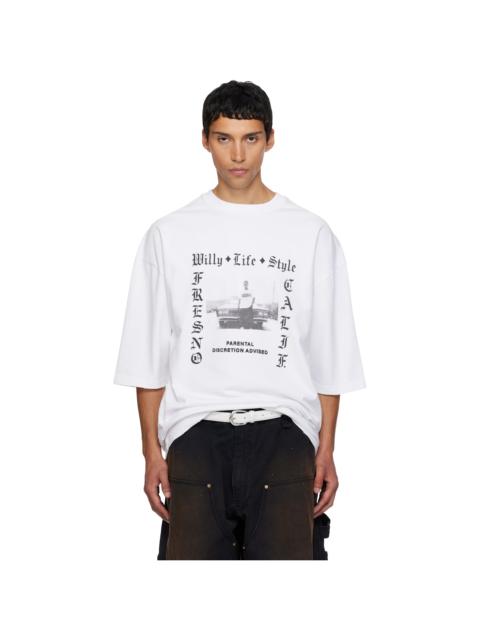 WILLY CHAVARRIA White 'Willy Life Style' Northsider T-shirt