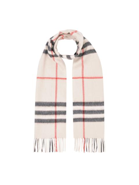 GIANT ICON CHECK CASHMERE SCARF