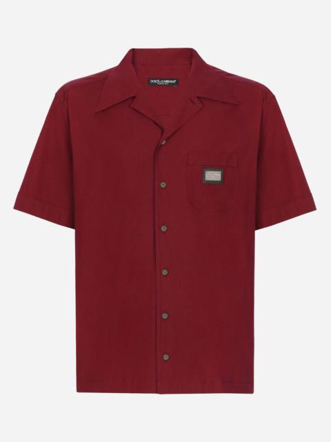 Dolce & Gabbana Cotton Hawaiian shirt with branded tag