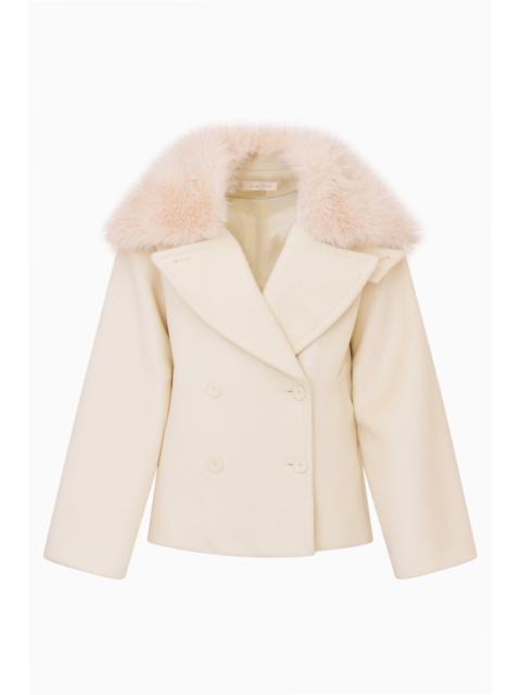 LoveShackFancy Francis Wool Peacoat