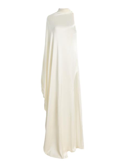 deme Exclusive Alice Ruffled Silk Maxi Dress