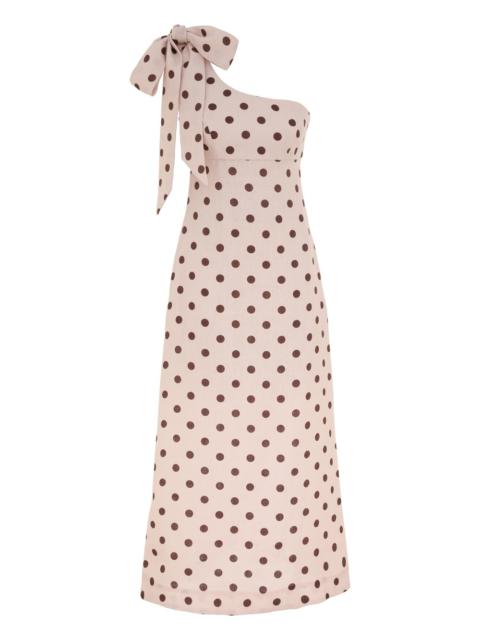Zimmermann ACACIA ONE SHOULDER MIDI DRESS