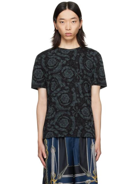 VERSACE baroque-print cotton T-shirt