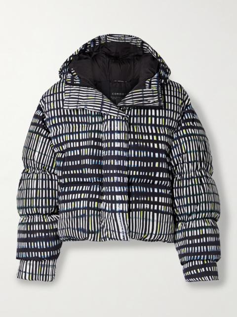 CORDOVA Aomori Hooded Printed Quilted Down Ski Jacket