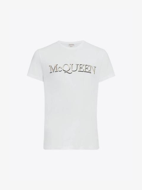 Alexander McQueen Mcqueen Embroidered T-shirt in White