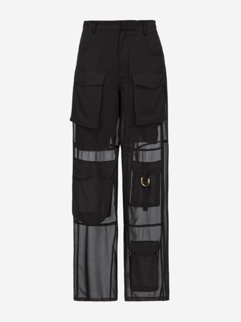 GEORGETTE CARGO TROUSERS