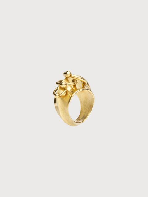 Jean Paul Gaultier THE GOLD-TONE PIERCING RING