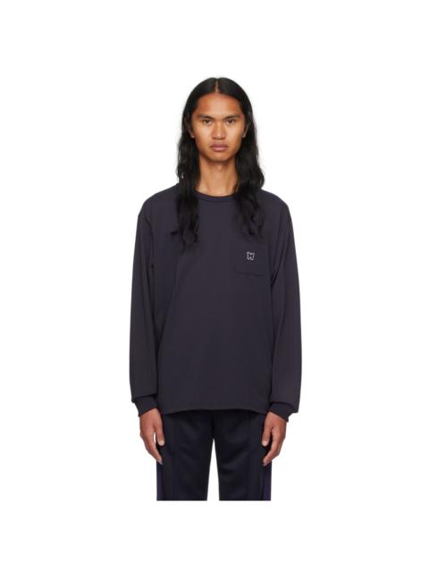 NEEDLES Purple Embroidered Long Sleeve T-Shirt