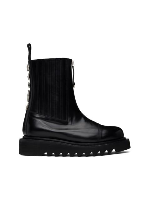 TOGA VIRILIS SSENSE Exclusive Black Leather Chelsea Boots
