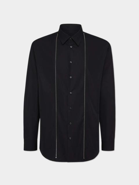 DSQUARED2 ZIPPED DROPPED SHOULDER SHIRT