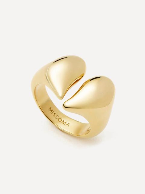 MISSOMA 18ct Gold-Plated Molten Heartbreaker Statement Ring