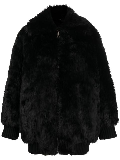 GUCCI Black Reversible Shearling Jacket