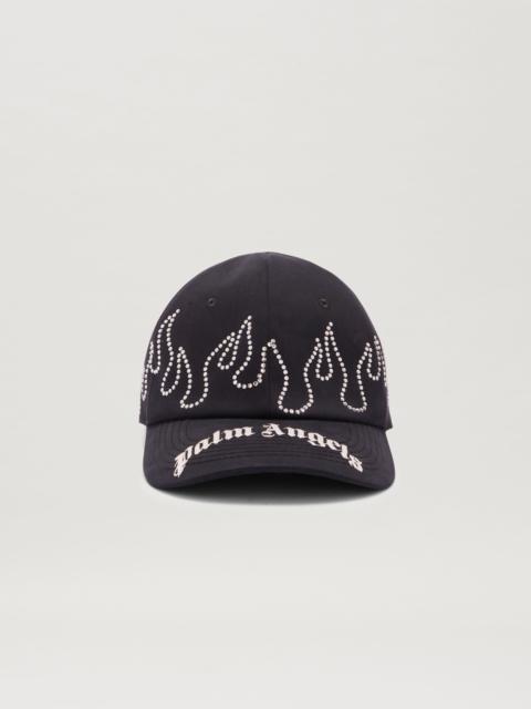 Palm Angels RHINESTONE BASEBALL CAP