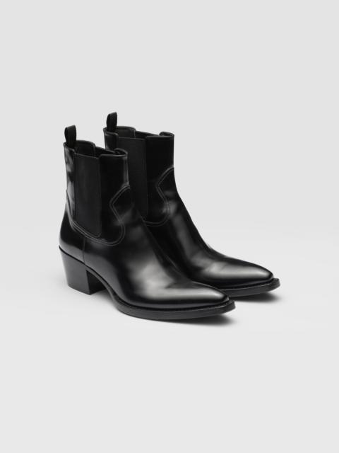 Prada Brushed leather boots