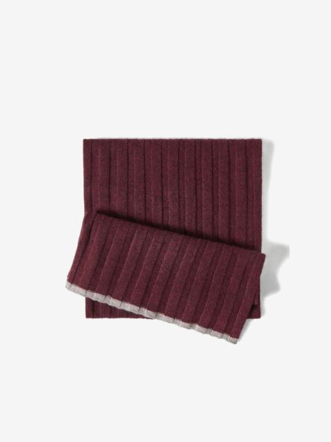 Brunello Cucinelli contrast-trim scarf