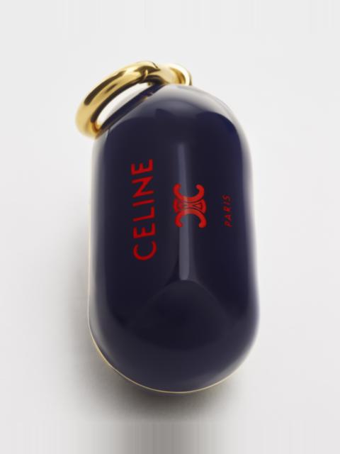CELINE CELINE CHARMS OVAL BOX IN ENAMEL AND BRASS WITH GOLD FINISH