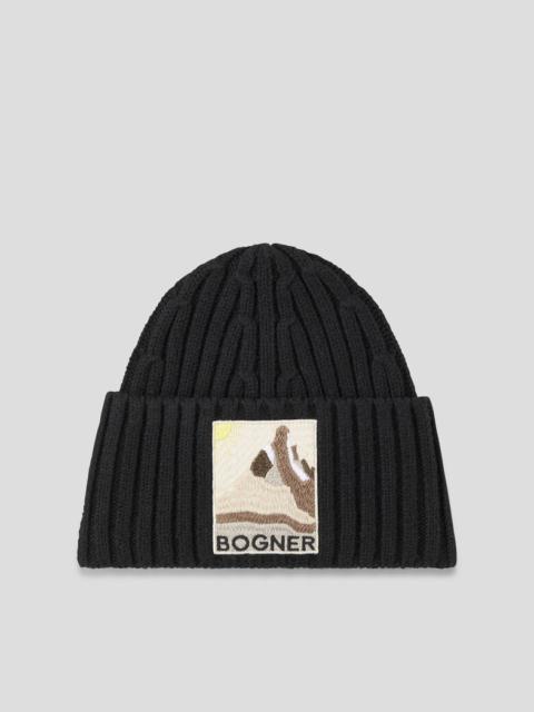 BOGNER Bony Knitted hat in Black