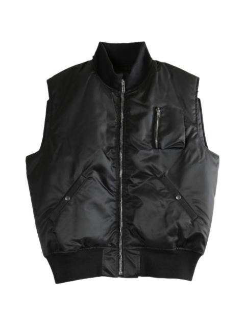 Rick Owens DRKSHDW zip sleeveless jacket