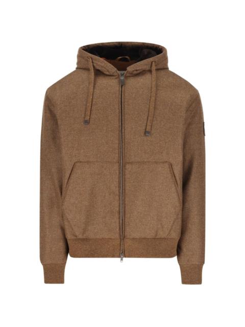 Tod's hooded zip-up jacket