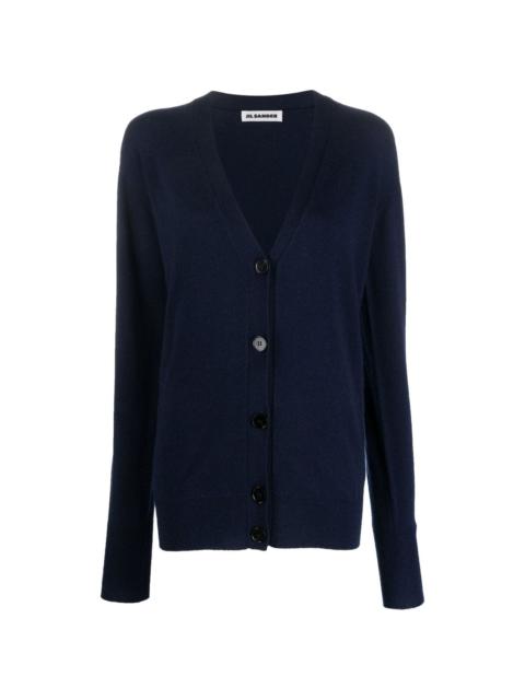 button-down cashmere cardigan