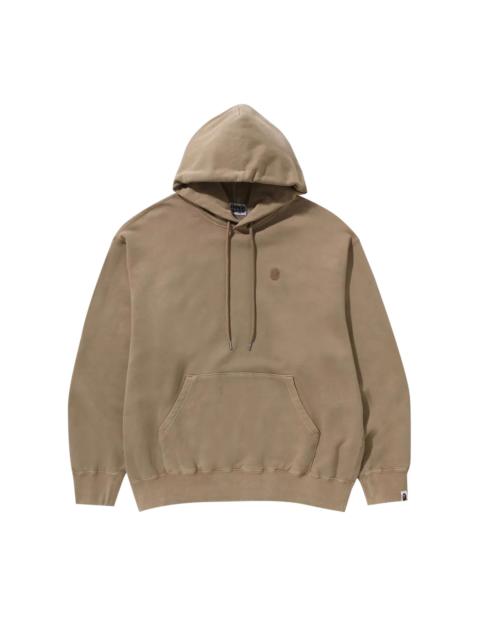 BAPE Ape Head One Point Garment Dye Pullover Hoodie 'Beige'