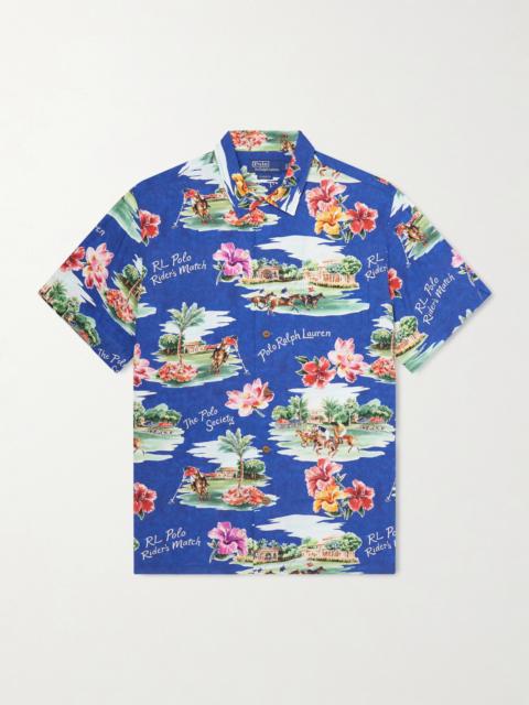 Polo Ralph Lauren Camp-Collar Printed Voile Shirt
