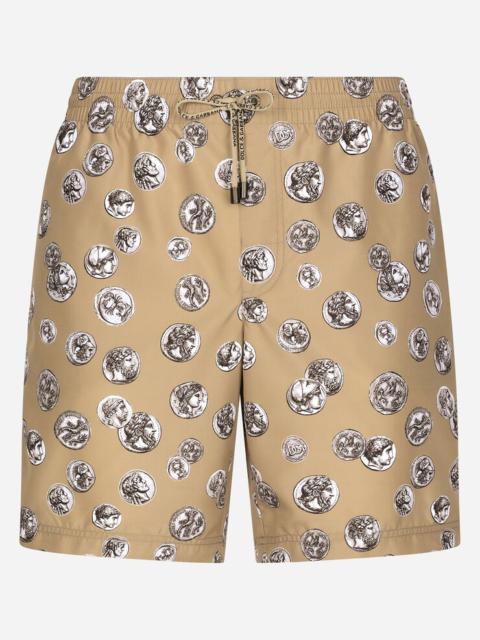 Dolce & Gabbana Coin print swim shorts