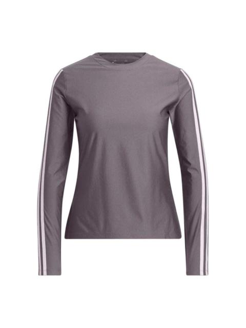 (WMNS) adidas Ultimate365 Twistknit Long Sleeve T-shirt Asia Sizing 'Charcoal' IN9913