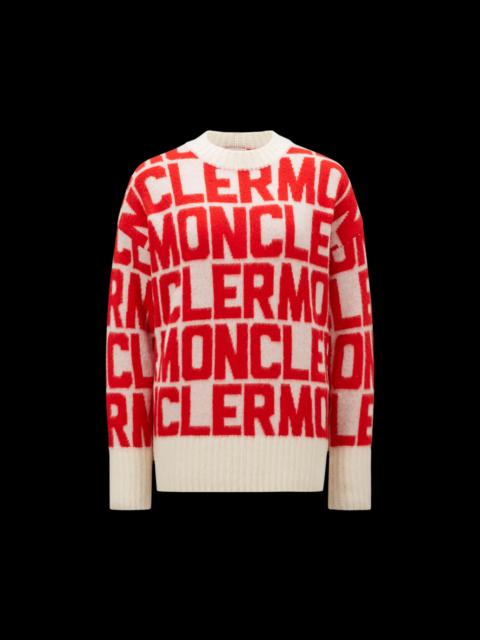 Moncler Logo Wool Jacquard Sweater