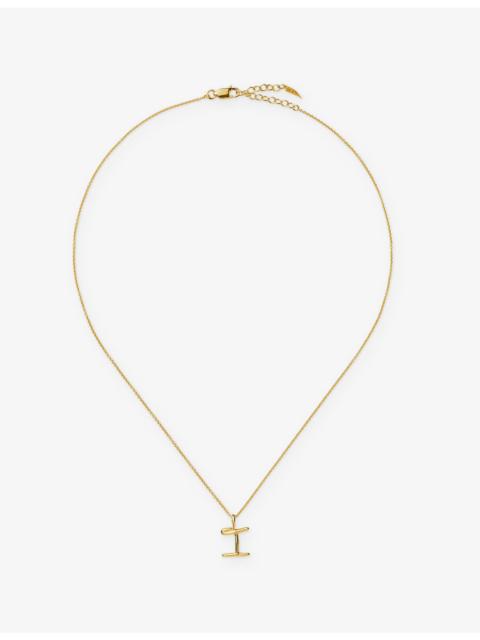 MISSOMA Curly Molten Mini Initial I 18ct Gold Vermeil Necklace