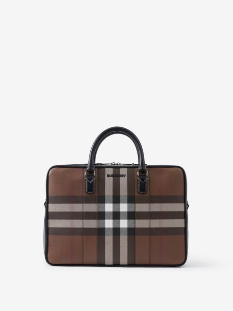 Burberry Check and Leather Briefcase