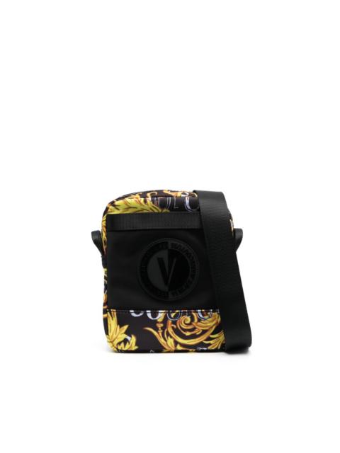 VERSACE JEANS COUTURE Barocco-print messenger bag