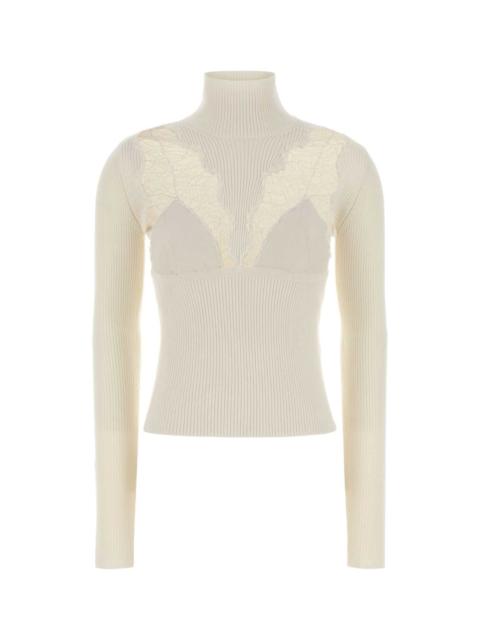Blumarine Blumarine Women Ivory Wool Blend Sweater