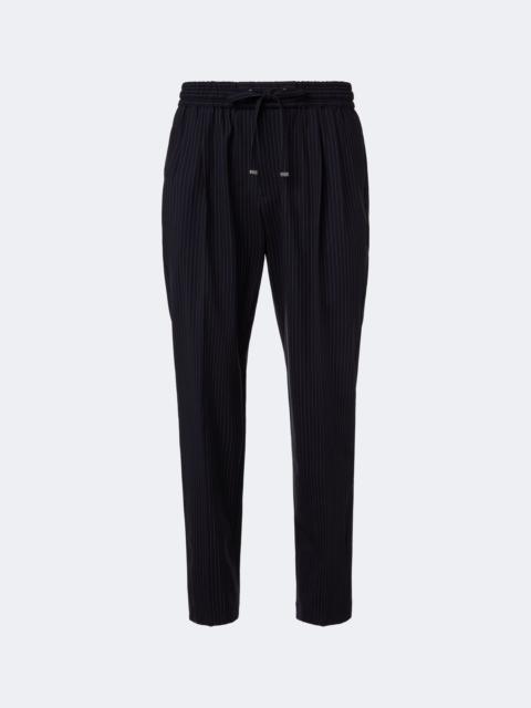 Dolce & Gabbana Pinstripe wool-blend straight pants