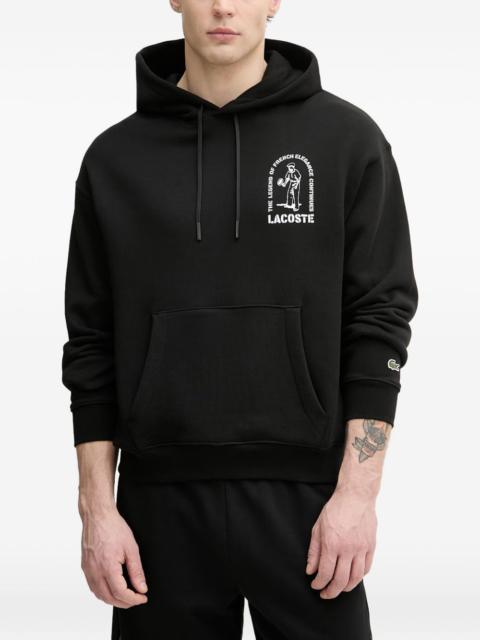 LACOSTE graphic-print hoodie
