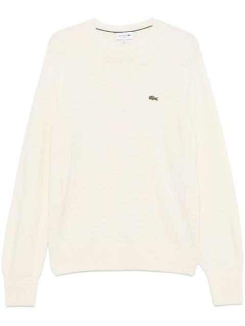 LACOSTE wool crew-neck sweater