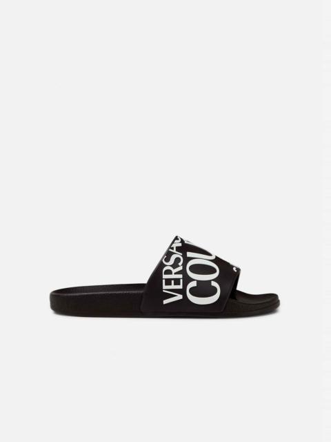 VERSACE JEANS COUTURE Logo Rubber Slides