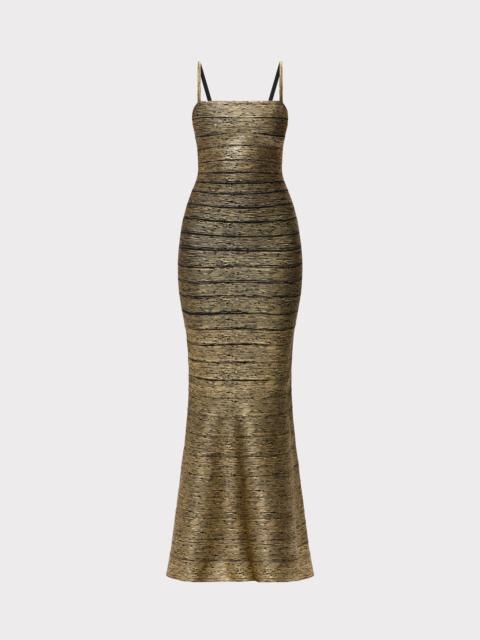 HERVE LEGER THE METALLIC LORA GOWN