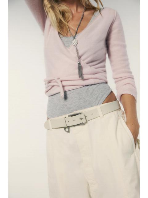 FREE PEOPLE Cashmere Reversible Wrap V-Neck Sweater