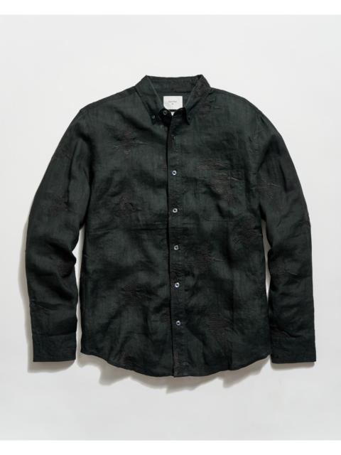 Billy Reid Embroidered Pelican Tuscumbia Shirt Button Down