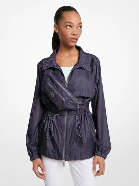 MICHAEL KORS 2-in-1 Packable Ciré Anorak and Sling Pack